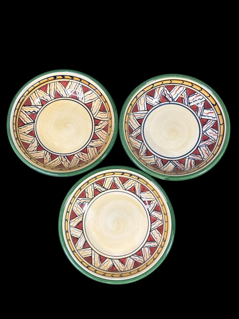 Deruta collection by Tabletops Unlimited Dip Dishes with Tray